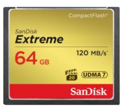 Slika izdelka: CF SANDISK 64GB EXTREME UDMA7, 120/85MB/s, VPG-20