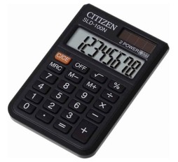 Slika izdelka: Citizen Kalkulator SLD100N, 8M, komercialen, žepni, črn
