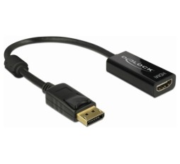 Slika izdelka: Delock adapter DisplayPort-HDMI pasivni 4K 30Hz 20cm 62609