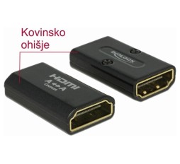 Slika izdelka: Delock adapter HDMI Ž - HDMI Ž 19-pin 4K 65659