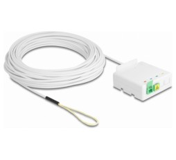 Slika izdelka: Delock kabel optični 30m 2x G657.A1 SM+ DIN vtičnica 2xSC/APC Simplex 85933