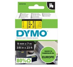 Slika izdelka: DYMO D1 trak 9 mm, črna na rumeni, 409180