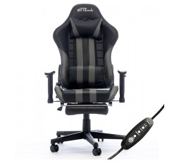 Slika izdelka: Gaming stol Bytezone PYTHON, masažna blazina / Bluetooth zvočniki (črno-siv)