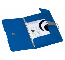 Slika izdelka: Herlitz mapa s klapo in elastiko, A4, mat modra