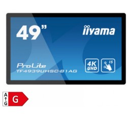 Slika izdelka: IIYAMA ProLite TF4939UHSC-B1AG 123cm (49") IPS LED 4K 24/7 informacijski na dotik / interaktivni monitor
