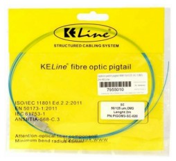 Slika izdelka: KELine optični pigtail MM 50/125 SC OM3 2m PIGOM3-SC-020