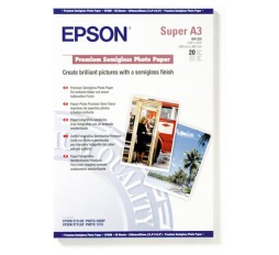 Slika izdelka: PAPIR EPSON A3+, 20L PREMIUM SEMIGLOSS, 251g/m2