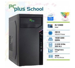 Slika izdelka: PCPLUS School i5-12400 16GB 512GB NVMe SSD Windows 11 PRO EDU namizni računalnik