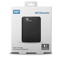 Slika izdelka: Prenosni trdi disk WD Elements 1 TB črne barve