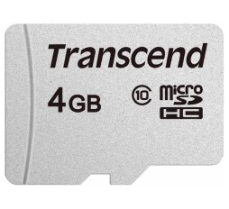Slika izdelka: SDHC TRANSCEND MICRO 4GB 300S, 95/45MB/s, C10, UHS-I Speed Class 1 (U1)