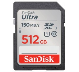 Slika izdelka: SDXC SanDisk 512GB Ultra, 150MB/s, C10, U1