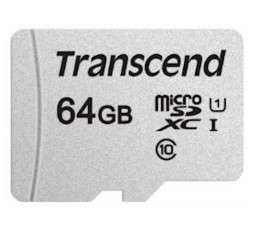 Slika izdelka: SDXC TRANSCEND MICRO 64GB 300S, 95/45MB/s, C10, UHS-I Speed Class 3 (U3), V30