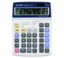 Slika izdelka: SHARP kalkulator EL2125C, 12M, namizni