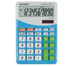 Slika izdelka: SHARP kalkulator EL332BBL, 10M, namizni