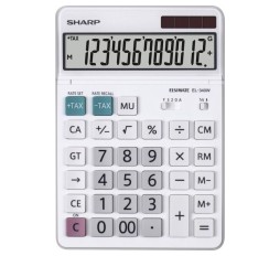 Slika izdelka: SHARP kalkulator EL340W, 12M, namizni