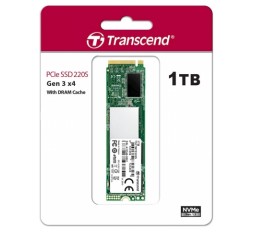 Slika izdelka: SSD Transcend M.2 PCIe NVMe 1TB 220S, 3400/1900 MB/s, 3D TLC