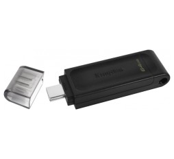 Slika izdelka: USB C DISK Kingston 64GB DT70, 3.2 Gen1, plastičen, s pokrovčkom