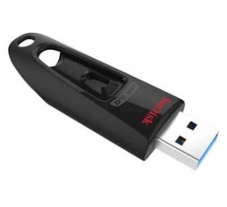 Slika izdelka: USB DISK SANDISK 256GB ULTRA, 3.0, črn, brez pokrovčka