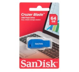 Slika izdelka: USB DISK SANDISK 64GB CRUZER BLADE ZELENA, 2.0, zelen, brez pokrovčka