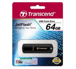 Slika izdelka: USB DISK TRANSCEND 64GB JF 350, 2.0, črn, s pokrovčkom