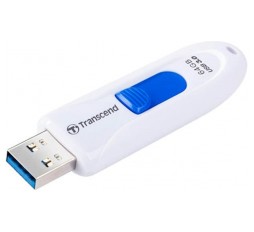 Slika izdelka: USB DISK TRANSCEND 64GB JF 790, 3.1, bel, drsni priključek