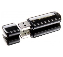 Slika izdelka: USB DISK TRANSCEND 8GB JF 350, 2.0, črn, s pokrovčkom