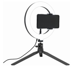Slika izdelka: WHITE SHARK LED svetilka s stojalom za snemanje z mobilnimi napravami RL-08